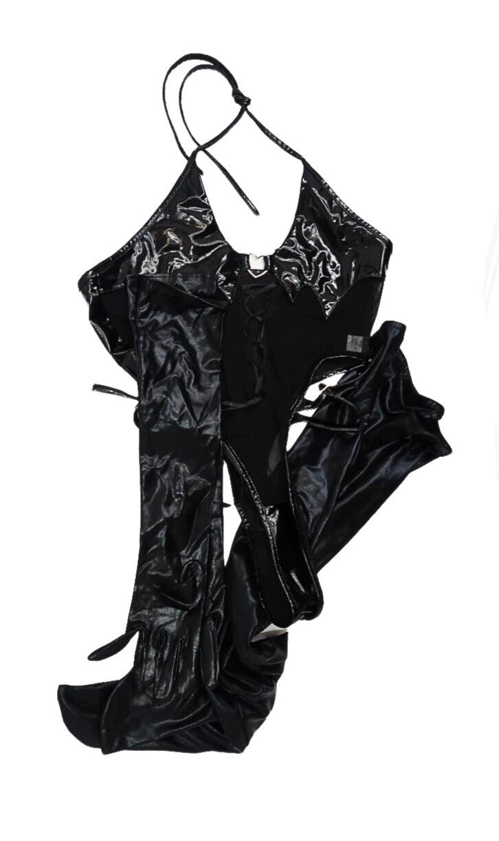 Violet Myers Black Dragon Bodysuit Set - FANS UTOPIA