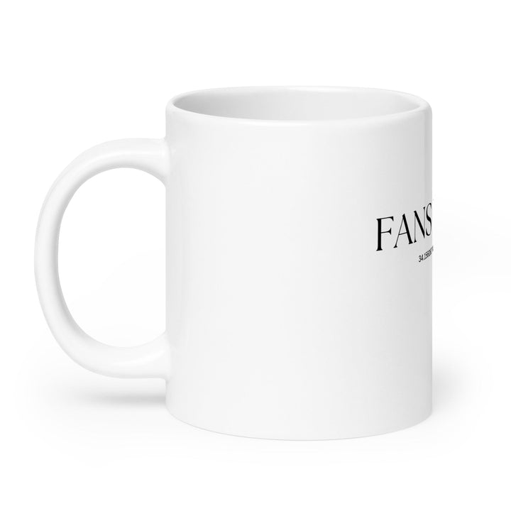 White glossy mug