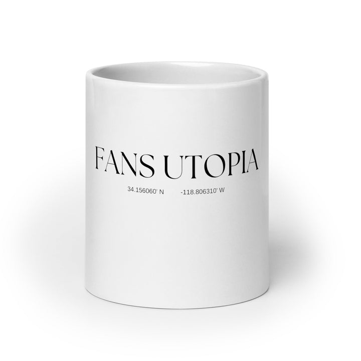 White glossy mug