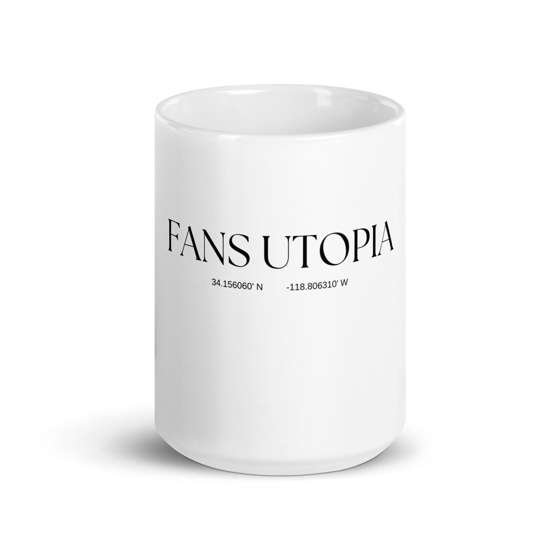 White glossy mug