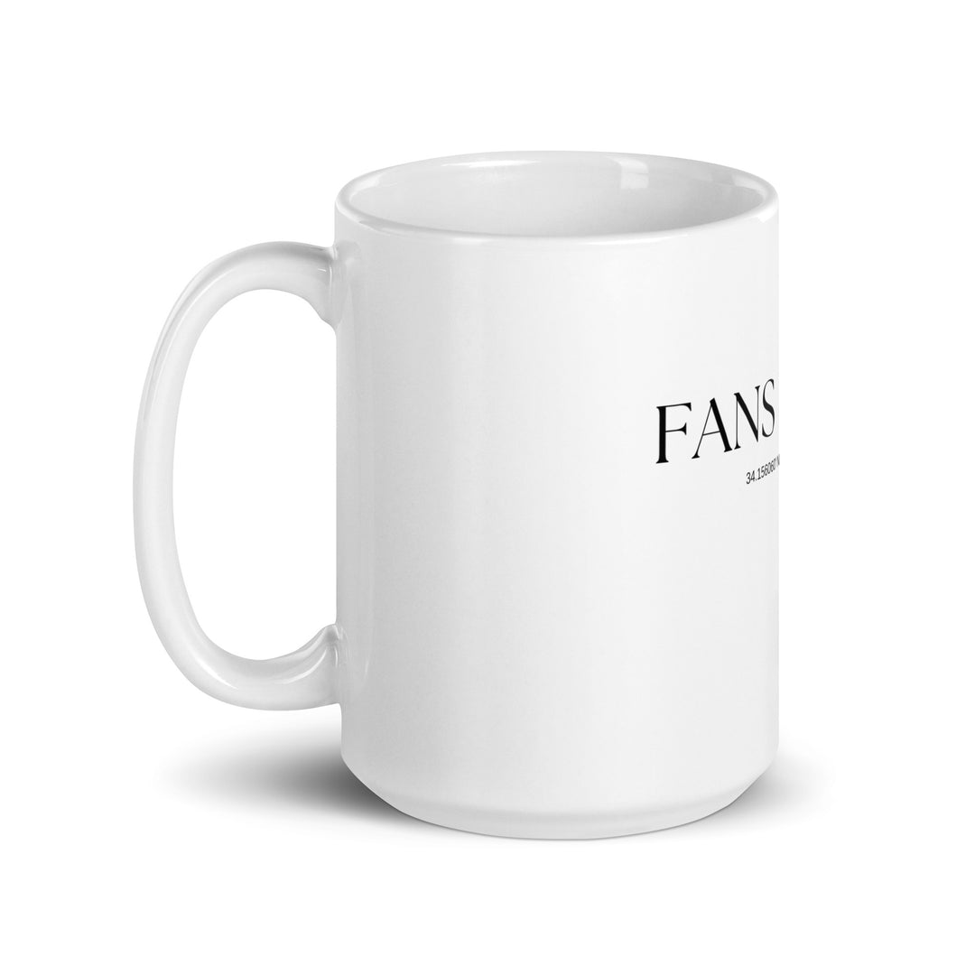 White glossy mug