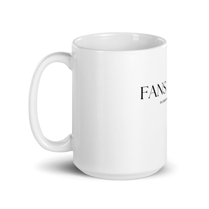 White glossy mug