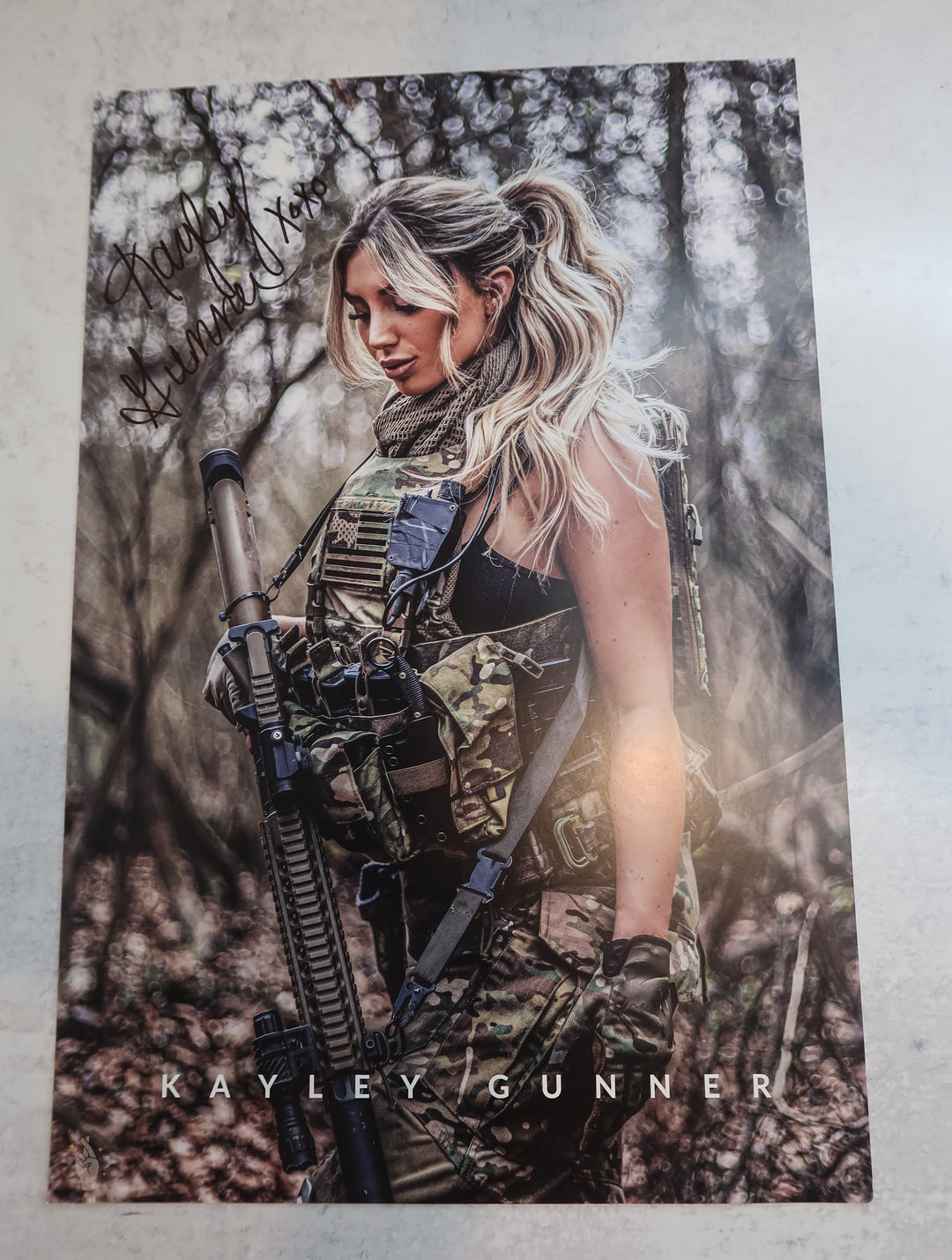 Kayley Gunner Autographed Poster 4 - Fans Utopia