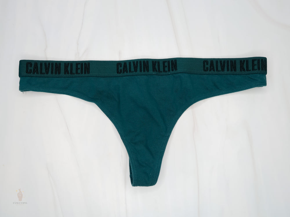 Cami Strella Calvin Klein Blue Green Thong - FANS UTOPIA