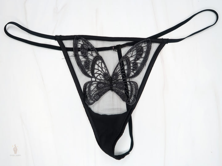 Cami Strella Butterfly Lace T String