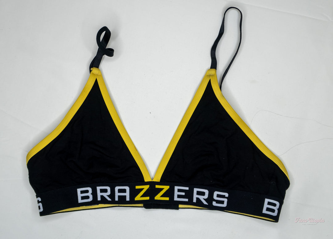 Savannah Bond Brazzers Black & Yellow Bralette - FANS UTOPIA