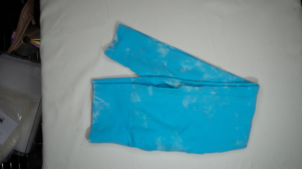 Mia Malkova Blue Tie Dyed Leggings - FANS UTOPIA