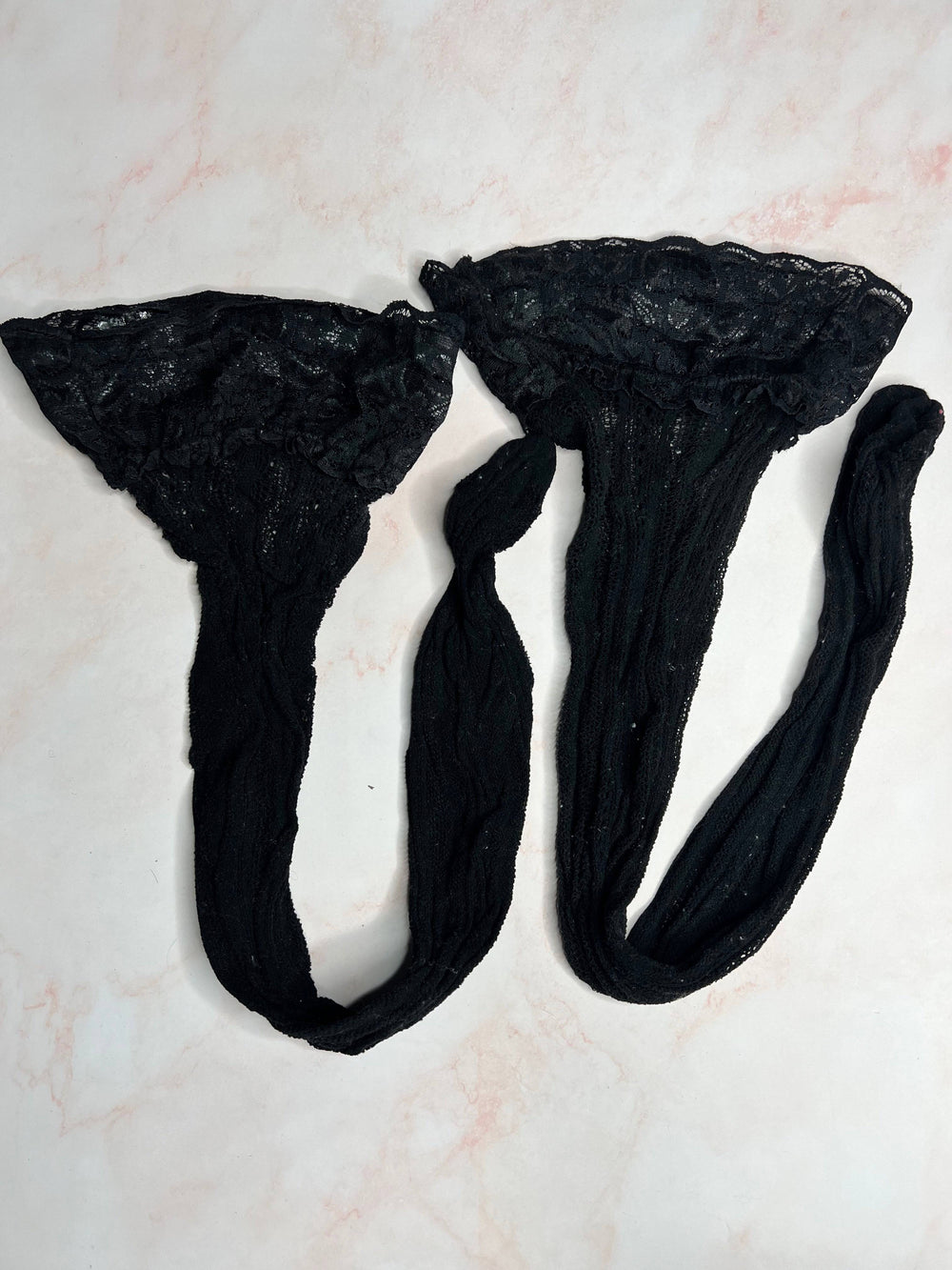 Christiana Cinn Black Knitted Thigh Highs - FANS UTOPIA